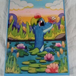 NEW Handmade/ Original Cute Canvas Landscape Painting Print